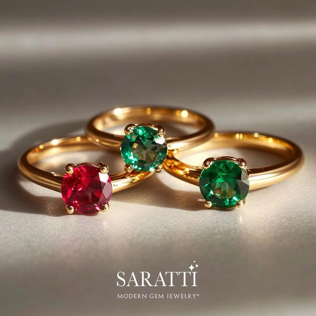 colored gemstone engagement rings