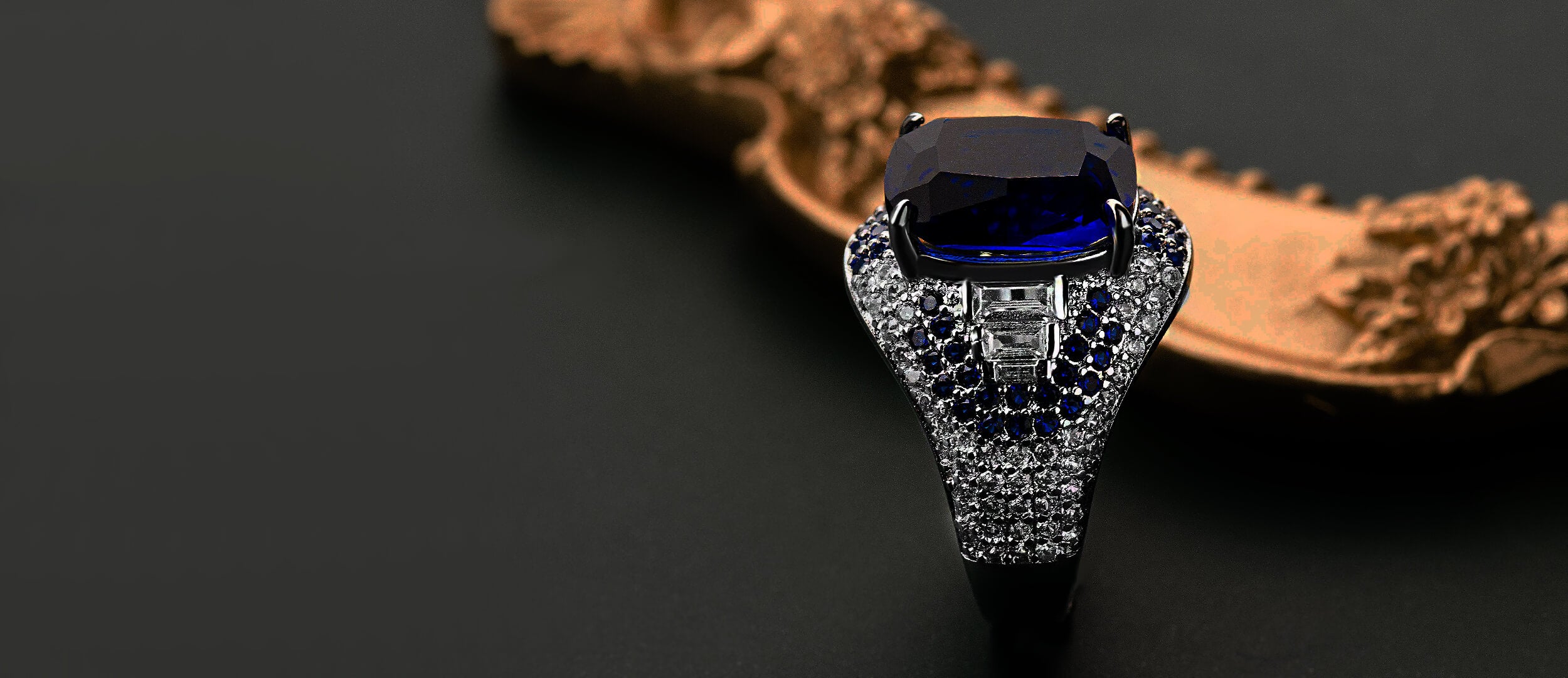 Sapphire Promise Rings in 18K Gold | Custom Sapphire Engagement Rings | Modern Gem Jewelry