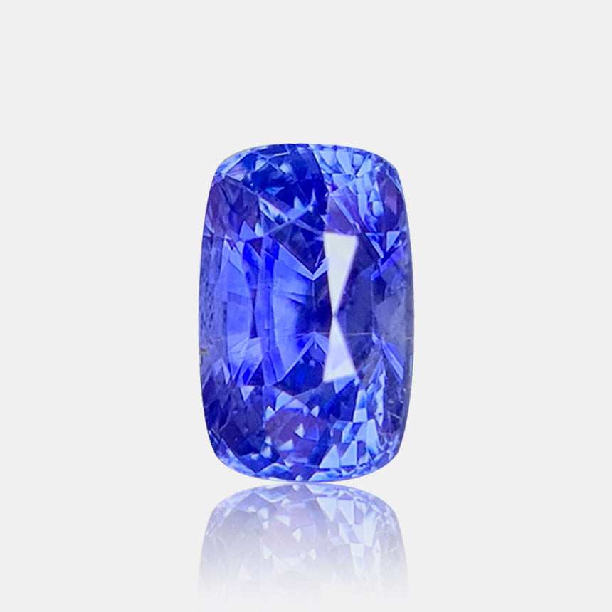 . 2.09 carat Unheated Natural Cornflower Blue sapphire cushion loose gemstone | SARATTI