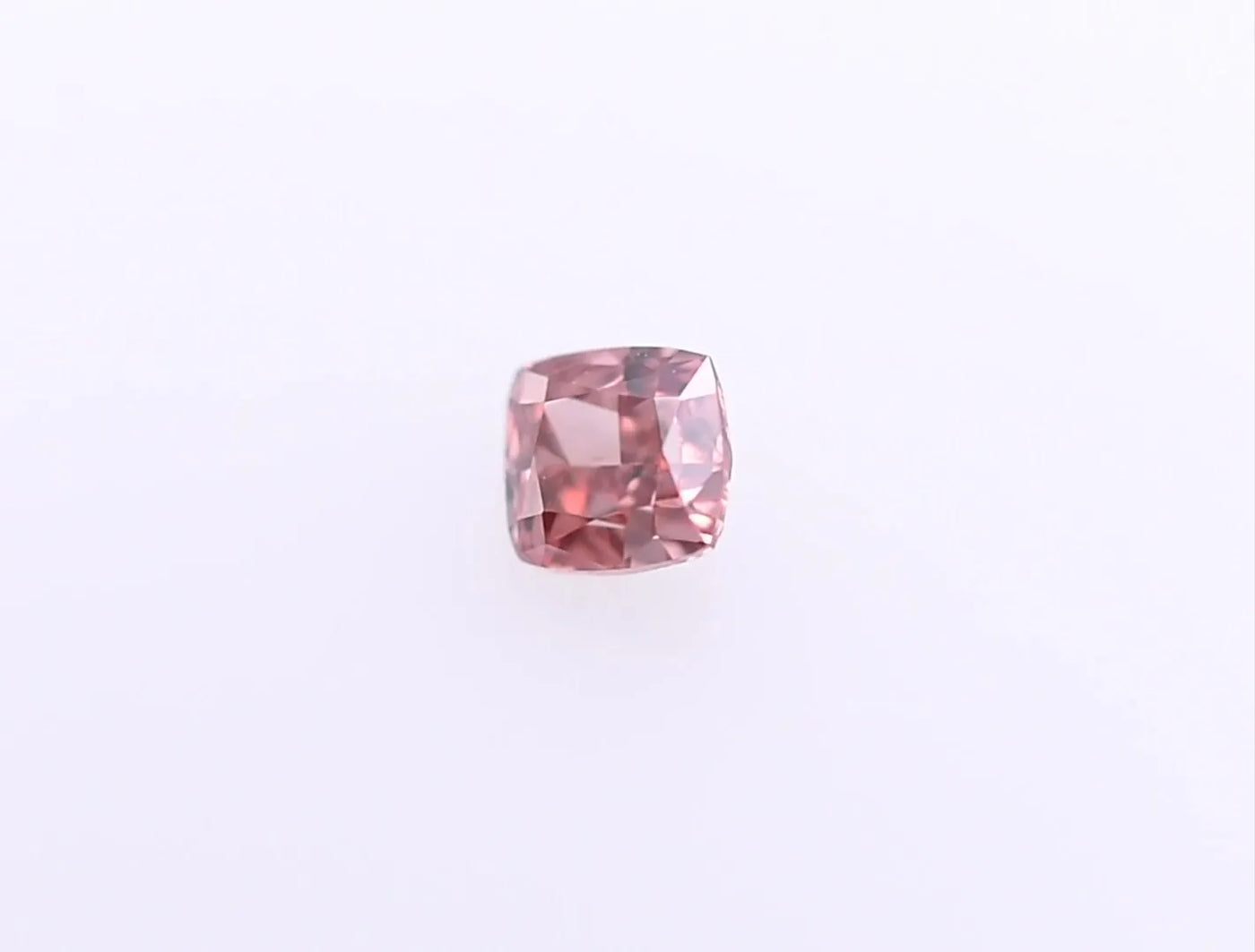 0.15ct Cushion brilliant Natural Diamond (Colour Fancy Deep Orangey Pink, Clarity VS1, GIA Certified)