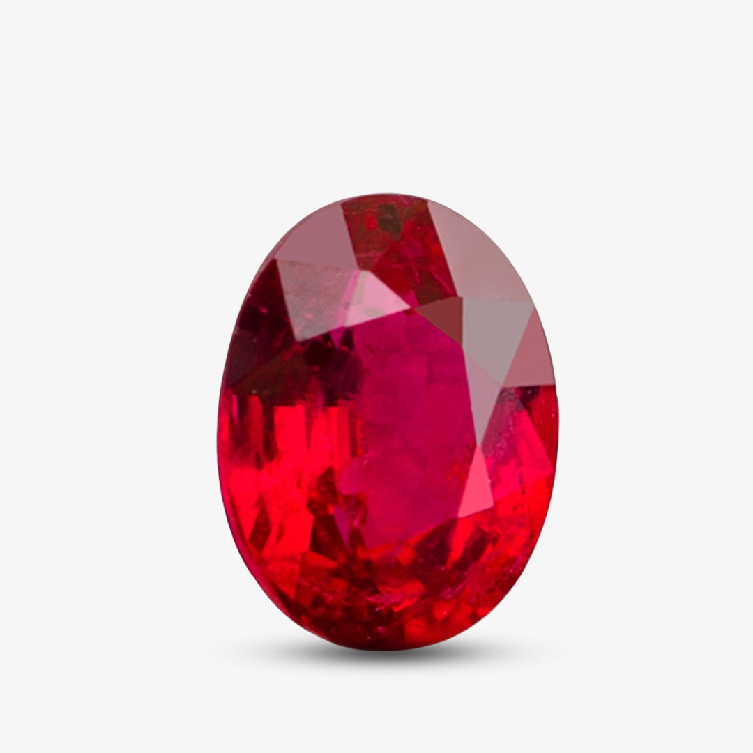 0.3-carat Oval Shaped Natural Ruby Gemstone