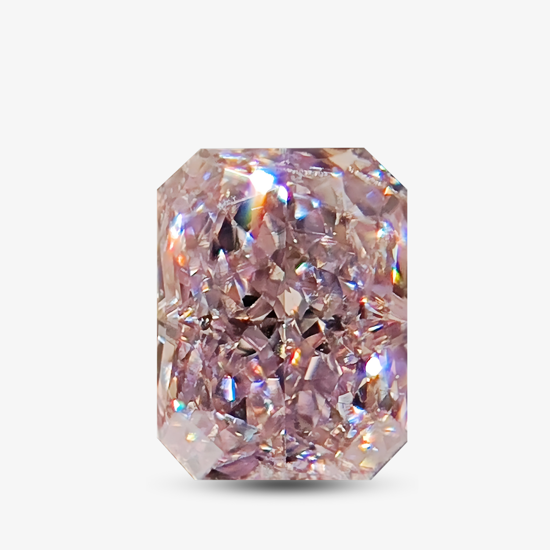 Cut-Cornered Rectangular Pink Diamond | GIA Certified | Saratti