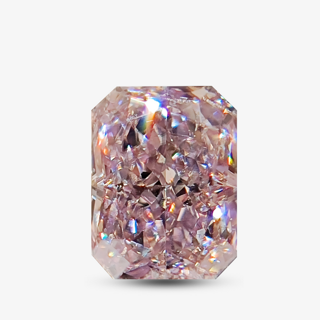 Cut-Cornered Rectangular Pink Diamond | GIA Certified | Saratti