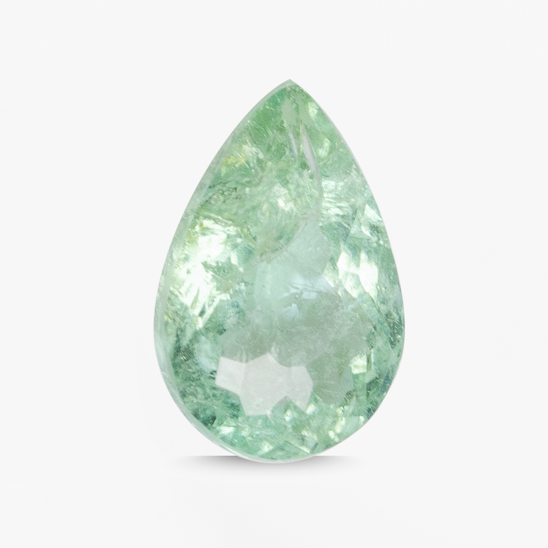 0.47ct Paraiba tourmaline pear-cut 6mm x 3.8mm loose gemstone Brazil | SARATTI