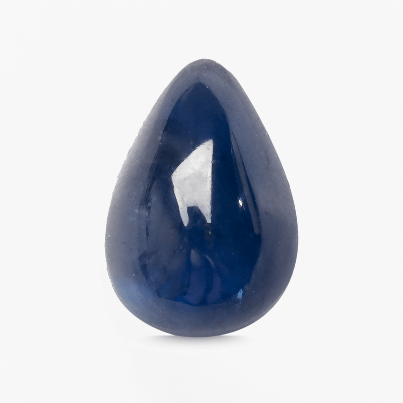 0.81 carat pear cabochon sapphire gemstone โ loose natural blue sapphire