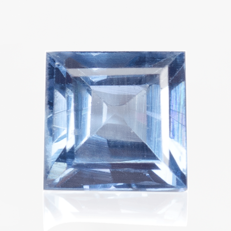 0.85 carat princess cut blue sapphire gemstone - 4.8 x 4.8mm โ SARATTI