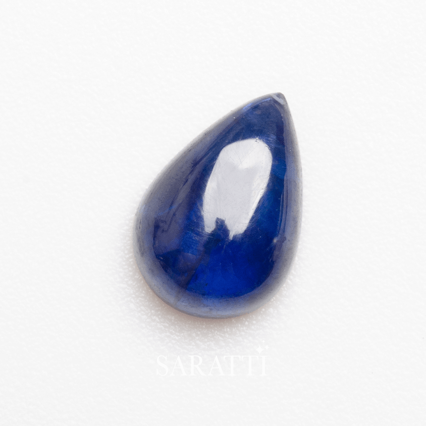 0.95ct pear cut natural sapphire loose stone ready for custom design | SARATTI