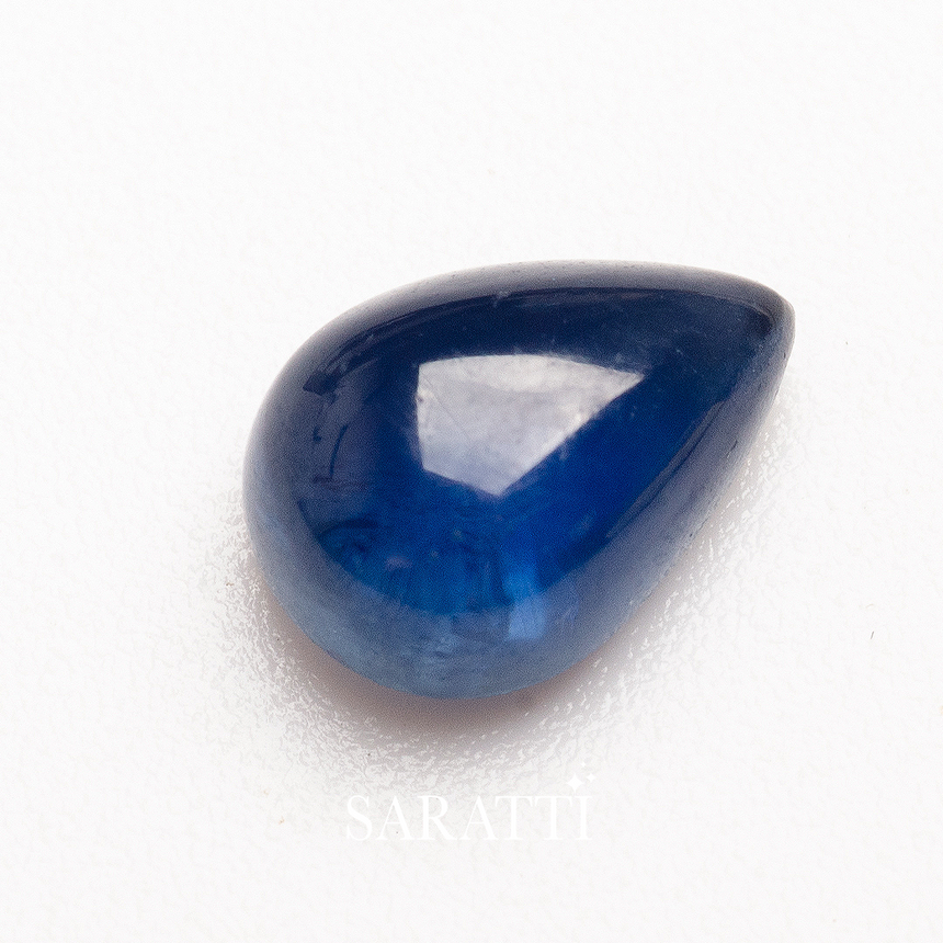 0.97 carat Oval Cabochon Natural Sapphire Gemstone - 6.7mm x 4.7mm | SARATTI