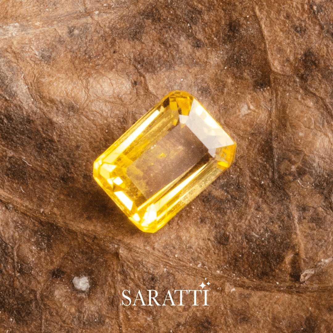 0.9 carats Natural Sapphire Gemstone in Emerald Cut - SARATTI