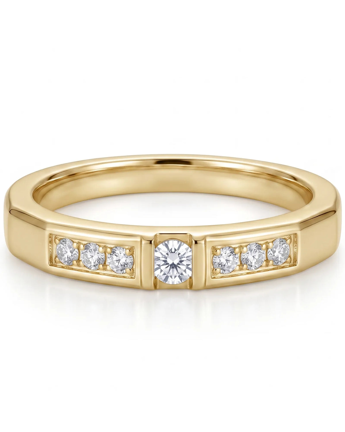 Gilded Glamour Wedding Ring Set | His & Hers