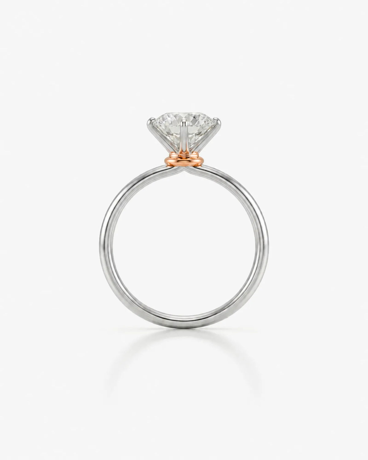 Beila – Starry Symphony Natural Round Diamond Six-Prong Solitaire Ring