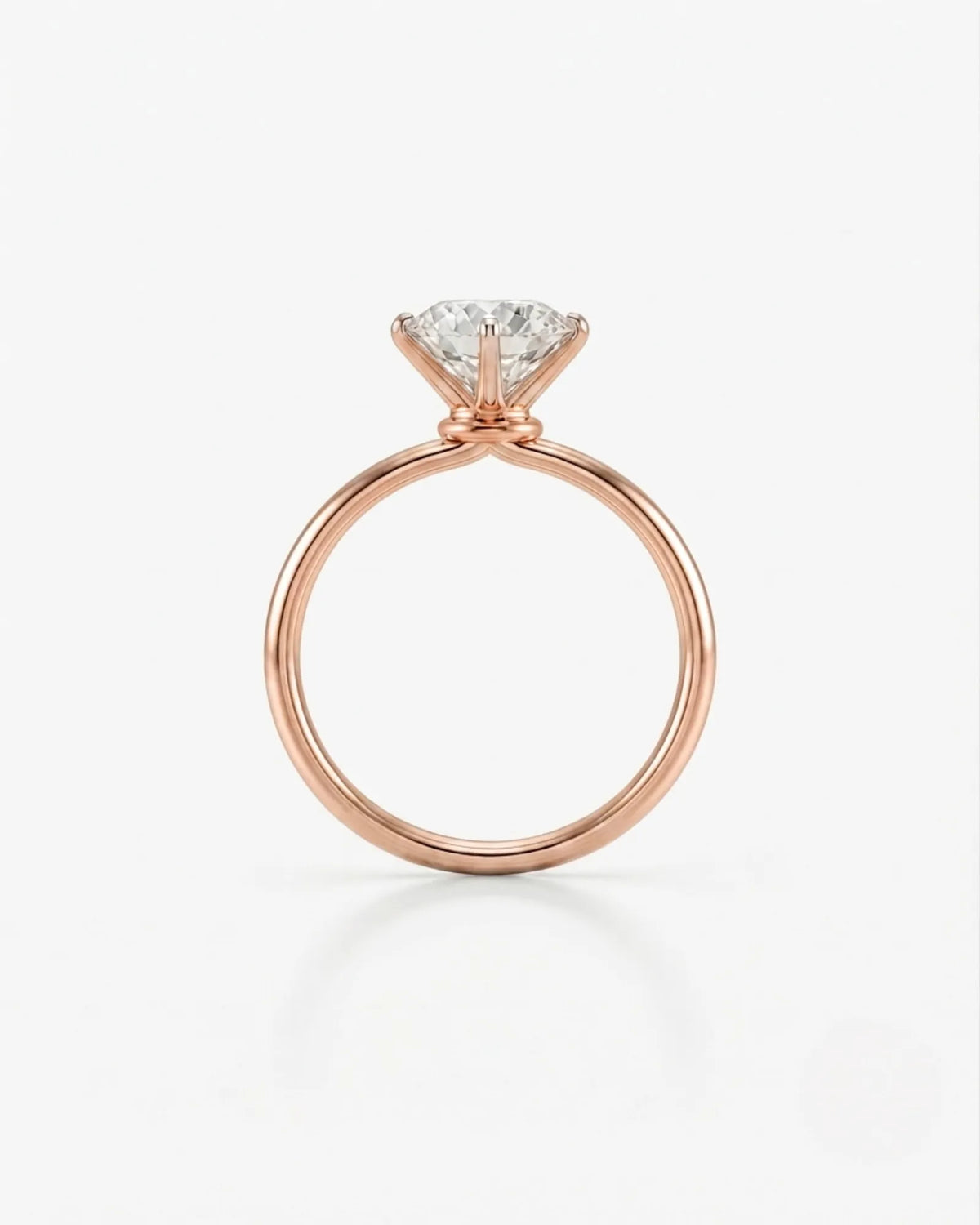 Beila – Starry Symphony Natural Round Diamond Six-Prong Solitaire Ring