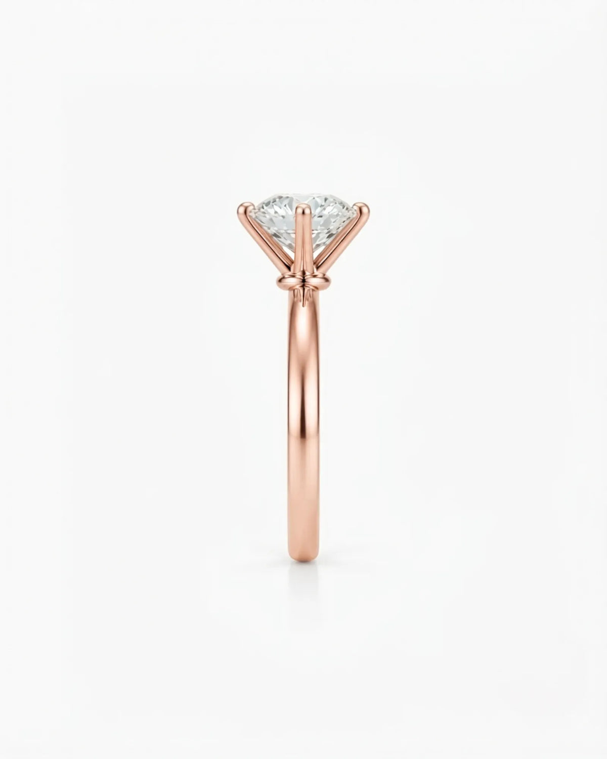 Beila – Starry Symphony Natural Round Diamond Six-Prong Solitaire Ring