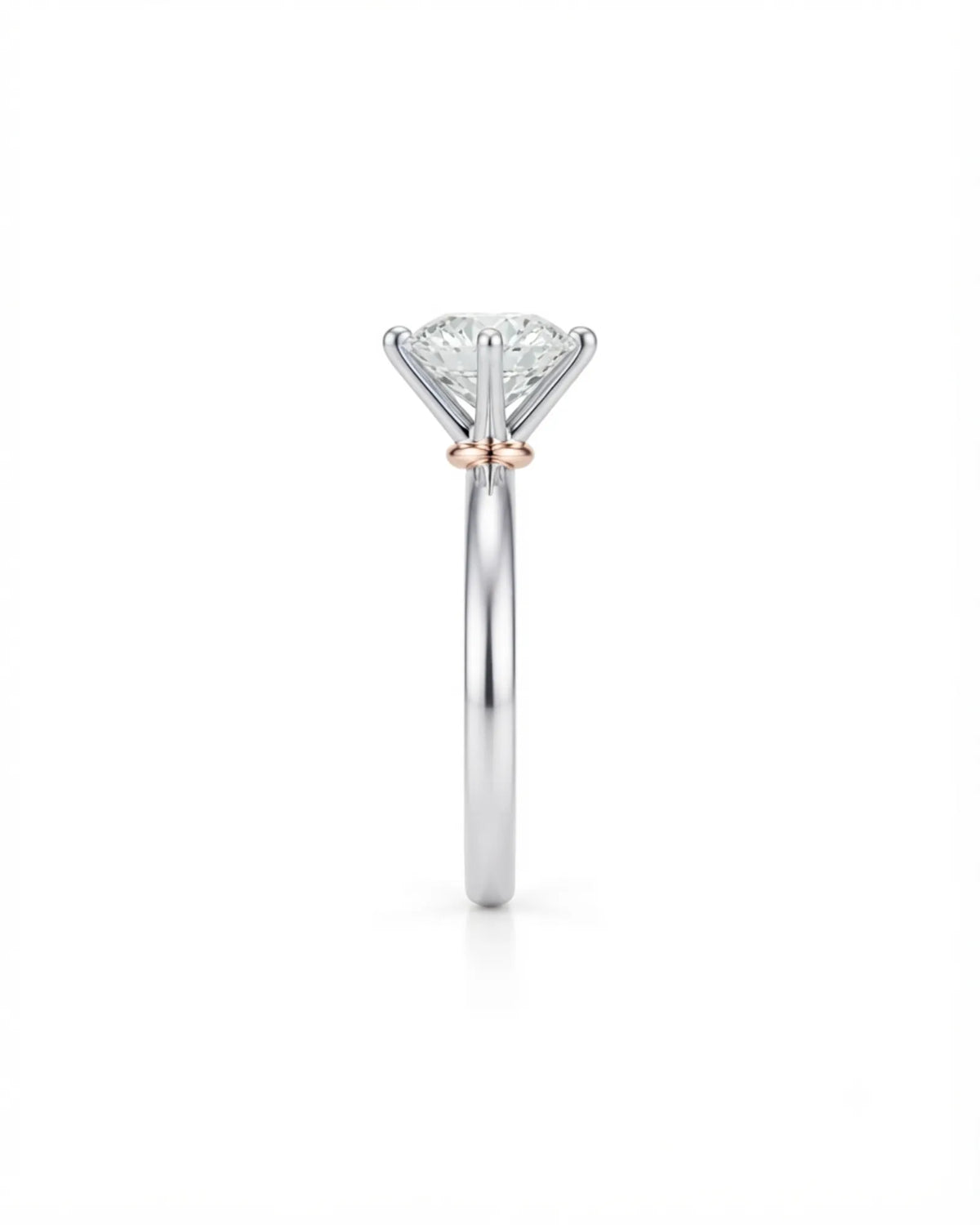 Beila – Starry Symphony Natural Round Diamond Six-Prong Solitaire Ring