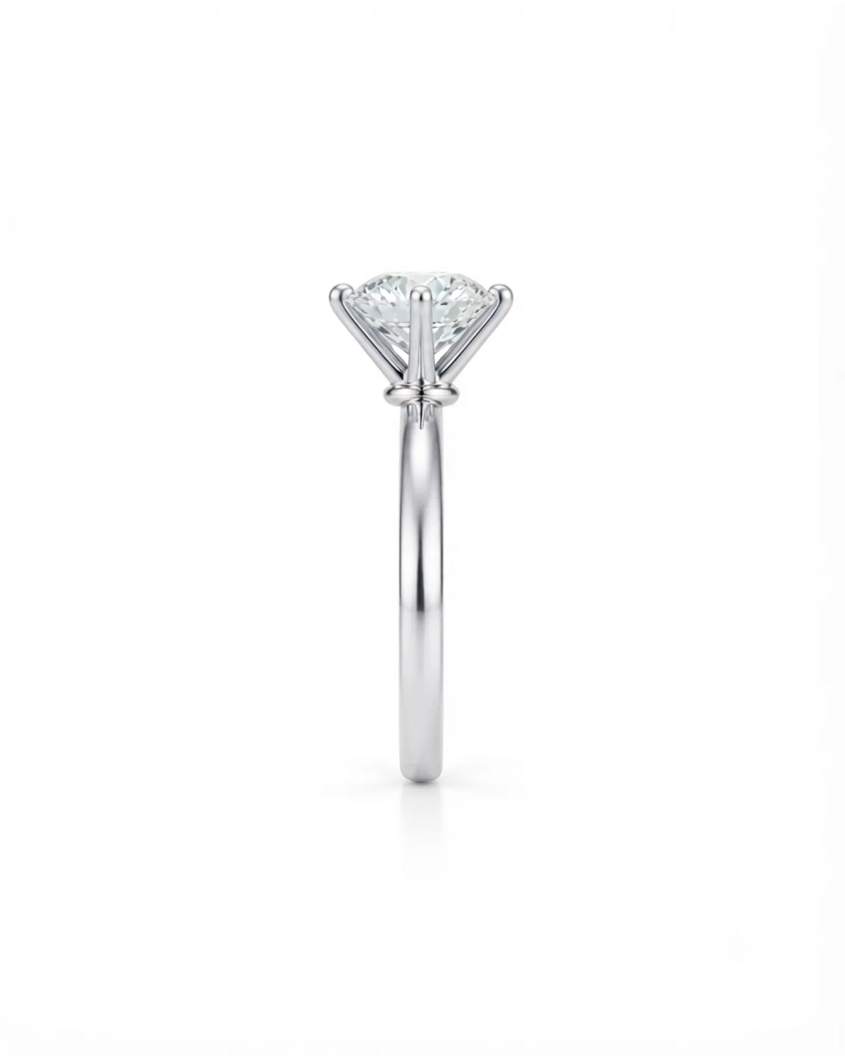 Beila – Starry Symphony Natural Round Diamond Six-Prong Solitaire Ring