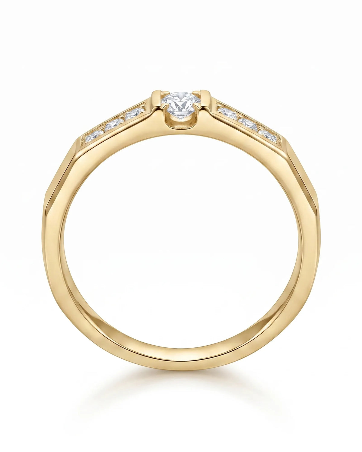 Gilded Glamour Wedding Ring Set | His & Hers