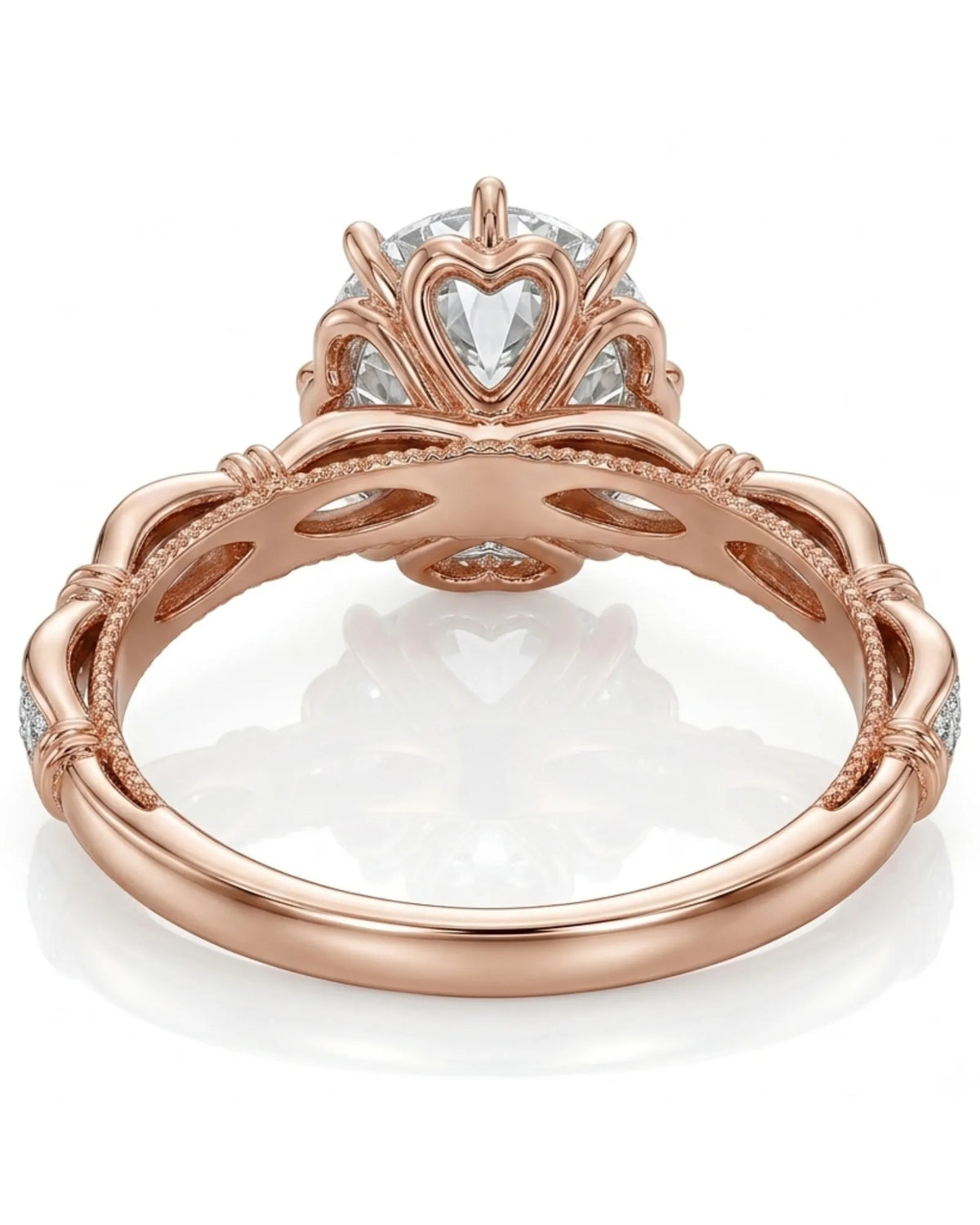 Suki – Timeless Spark Natural Round Diamond Vintage Halo Ring