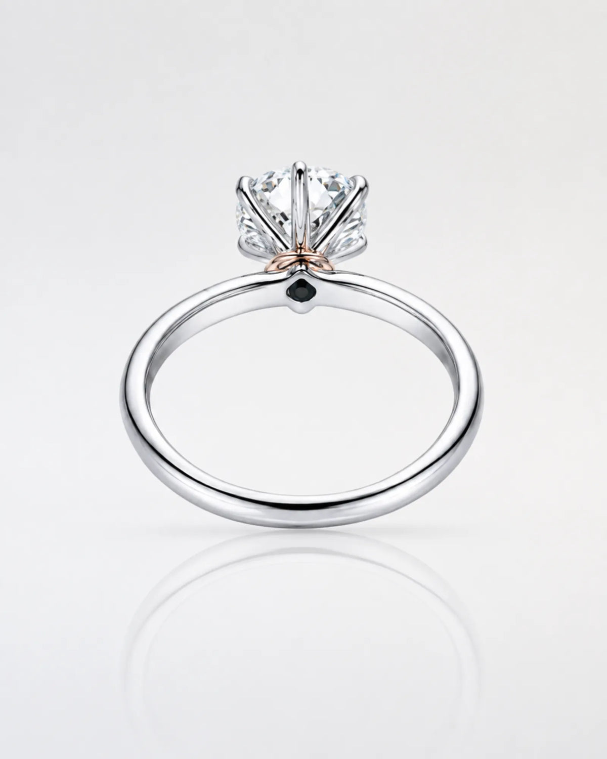 Beila – Starry Symphony Natural Round Diamond Six-Prong Solitaire Ring