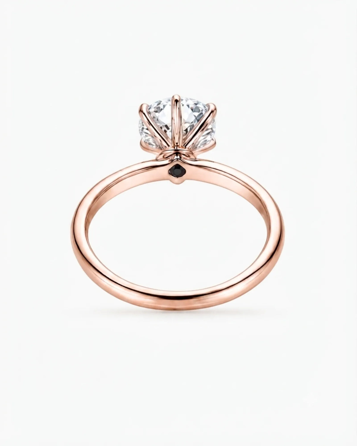 Beila – Starry Symphony Natural Round Diamond Six-Prong Solitaire Ring
