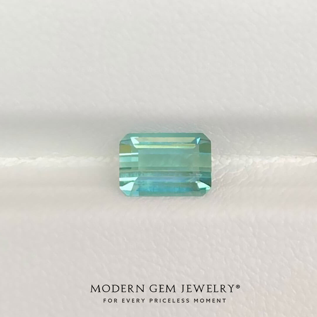 1.3 Carat Aquamarine Emerald Cut | Modern Gem Jewelry | Saratti