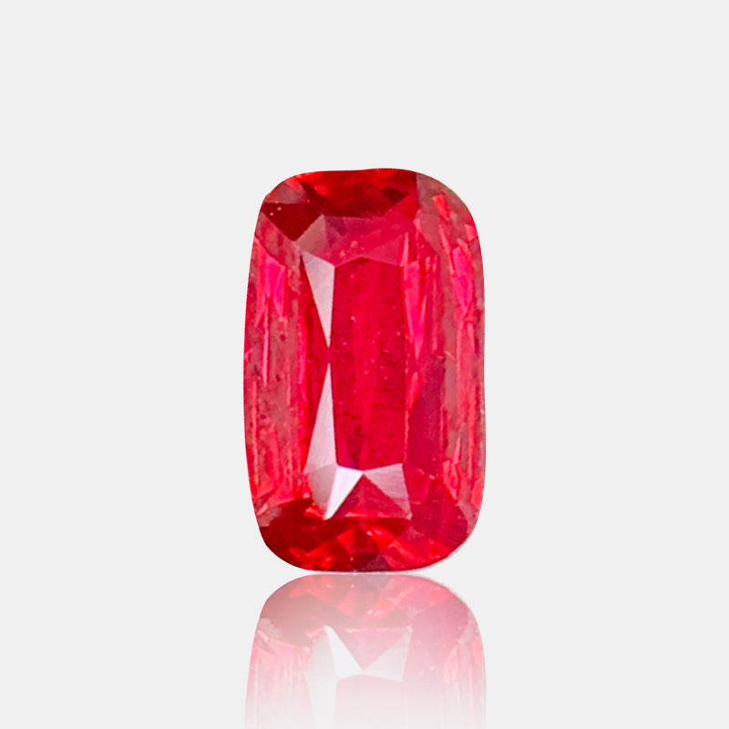 1.00ct UNHEATED Pigeon’s Blood Ruby Cushion Cut | SARATTI