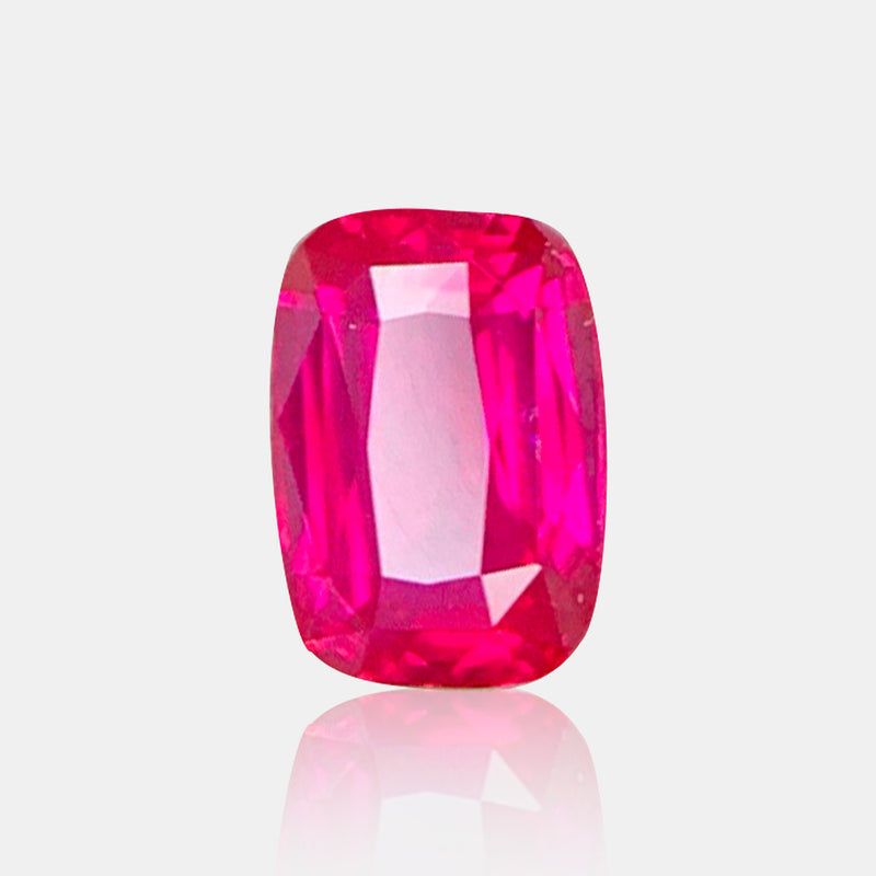1.01ct Unheated Ruby Cushion Cut | SARATTI