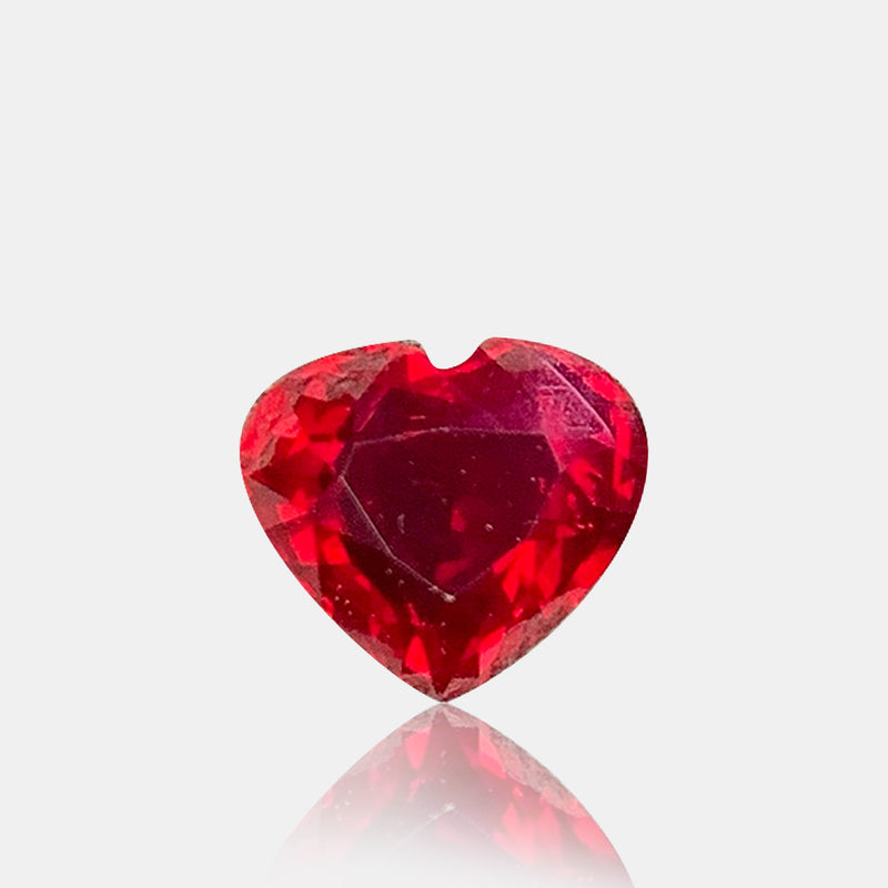 1.04 carat Untreated Natural pigeonβs blood ruby heart cut loose gemstone | SARATTI