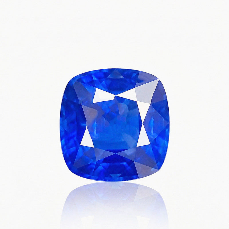 1.16 carat Natural Royal Blue sapphire cushion faceted loose gemstone | SARATTI
