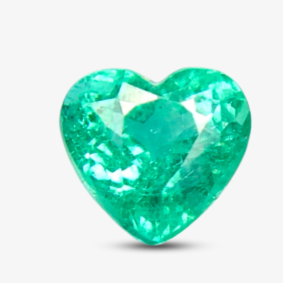 1.18cts Neon-Bluish Green Heart-Shaped Paraiba Tourmaline | AIGS Certified