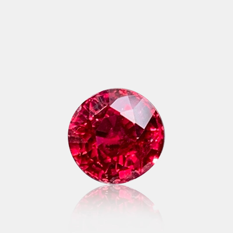 1.21 carat Natural Pigeon’s Blood ruby round modified brilliant loose gemstone | SARATTI