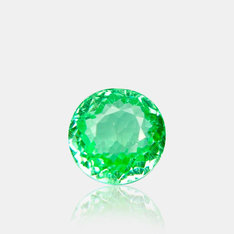 1.25ct Natural Neon Green Tourmaline Near Round Cut | SARATTI