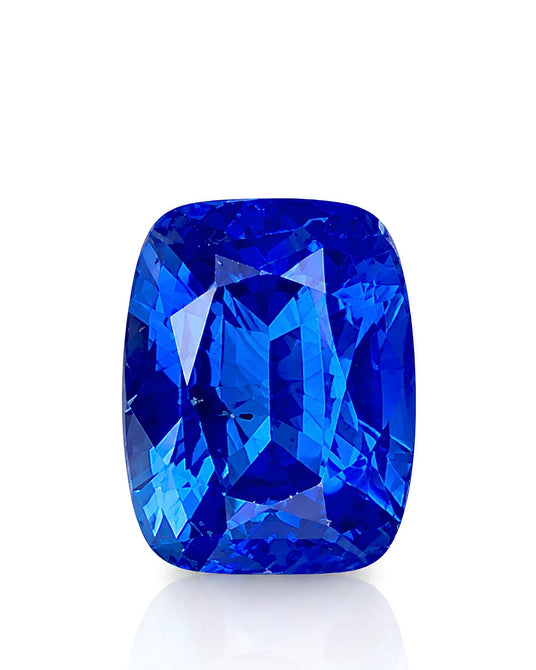 1.27ct Natural Royal Blue Sapphire Cushion main view | SARATTI