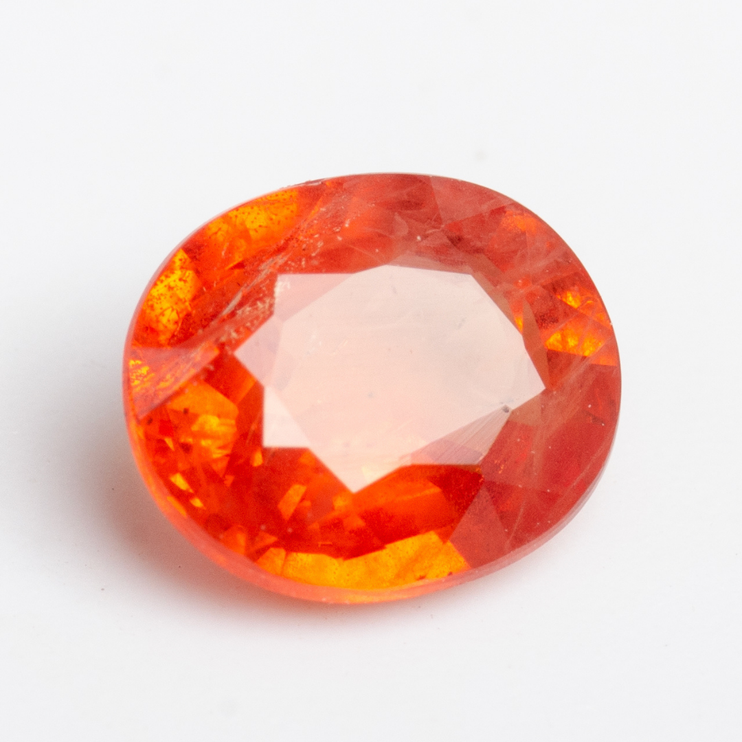 1.29ct oval faceted Natural spessartine garnet loose gem | SARATTI
