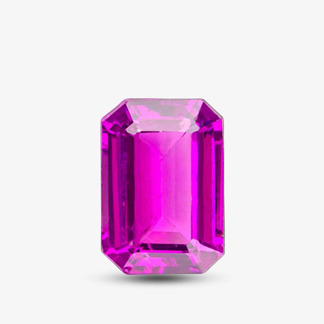 1.41 carats Emerald-cut Purplish Natural Garnet