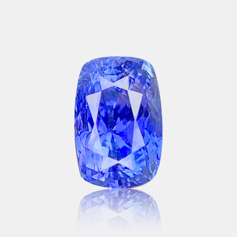 1.51 carat Unheated Natural Cornflower Blue sapphire cushion mixed cut loose gemstone | SARATTI