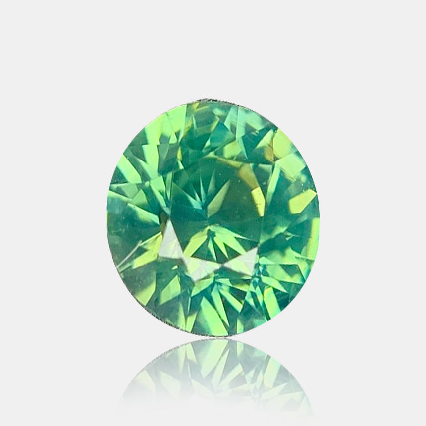 1.56 carat Unheated Natural teal sapphire oval loose gemstone | SARATTI