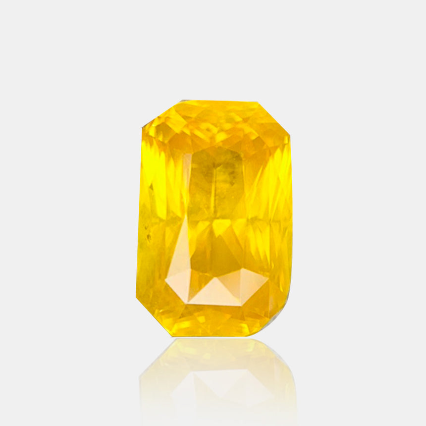 1.67ct Fancy Yellow Sapphire Radiant Cut | SARATTI