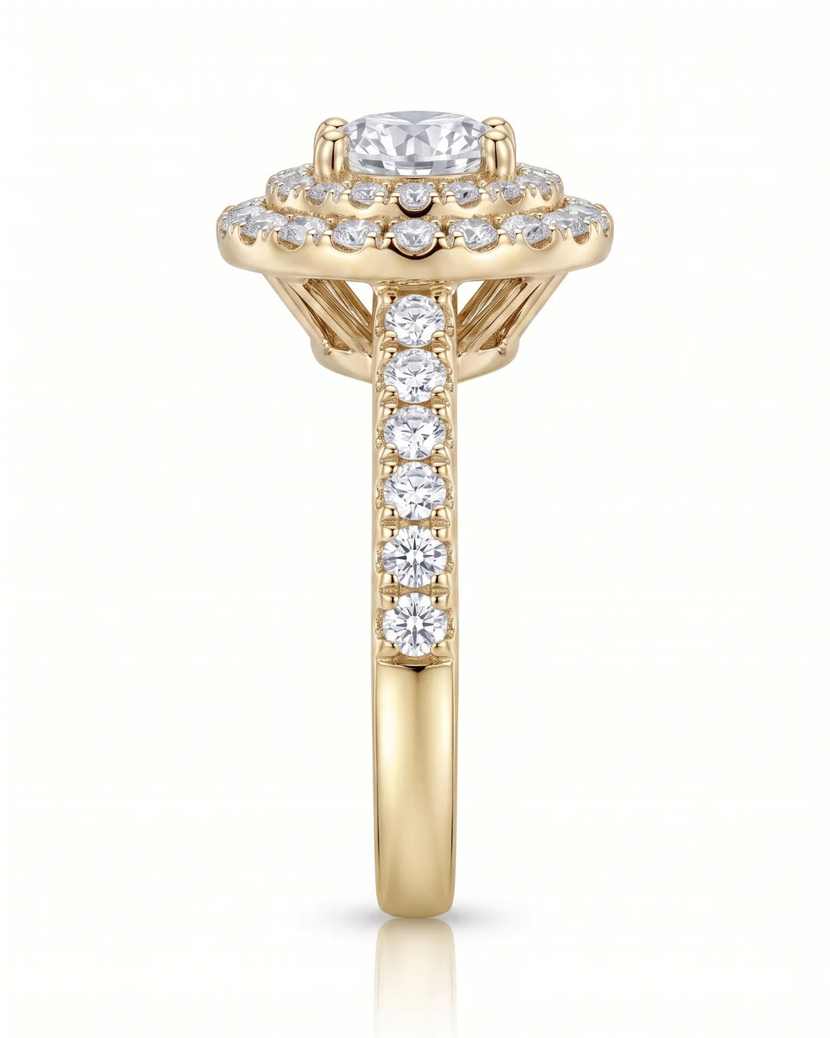 Keira – Gleaming Promise Natural Round Diamond Double Halo Ring