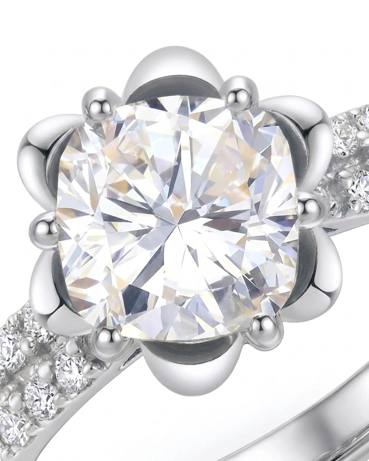 LAURE • Cushion Moissanite Yellow Ring