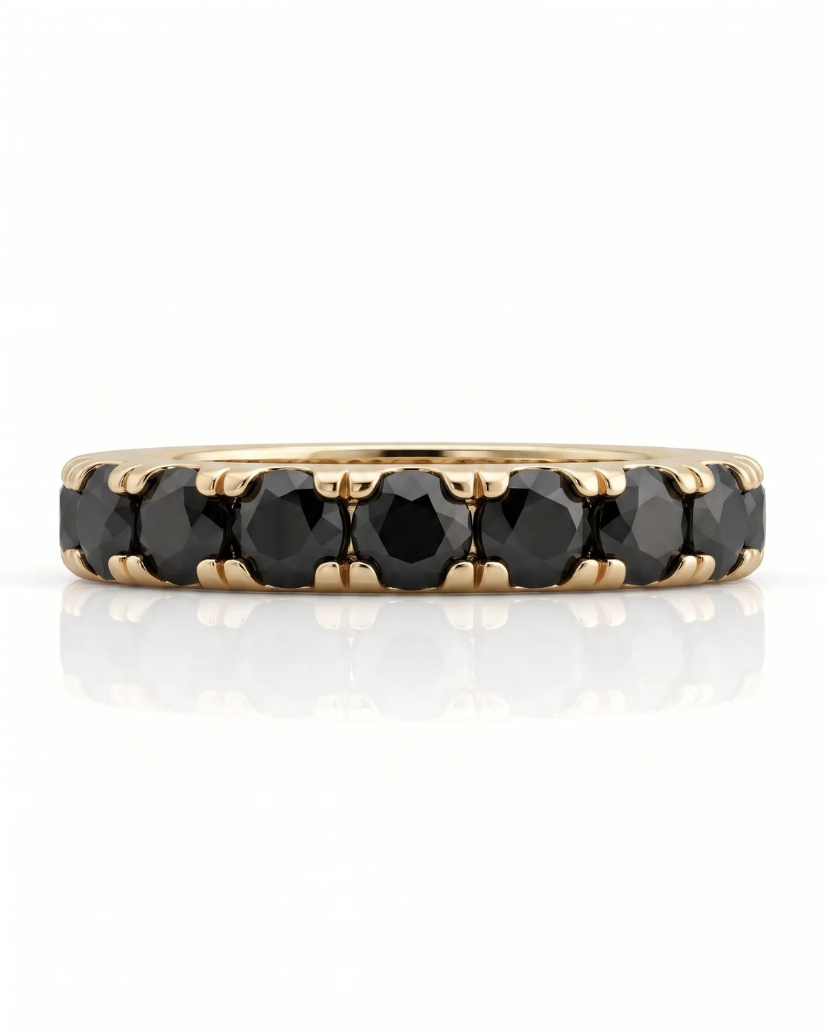 Black Natural Diamond Eternity Band