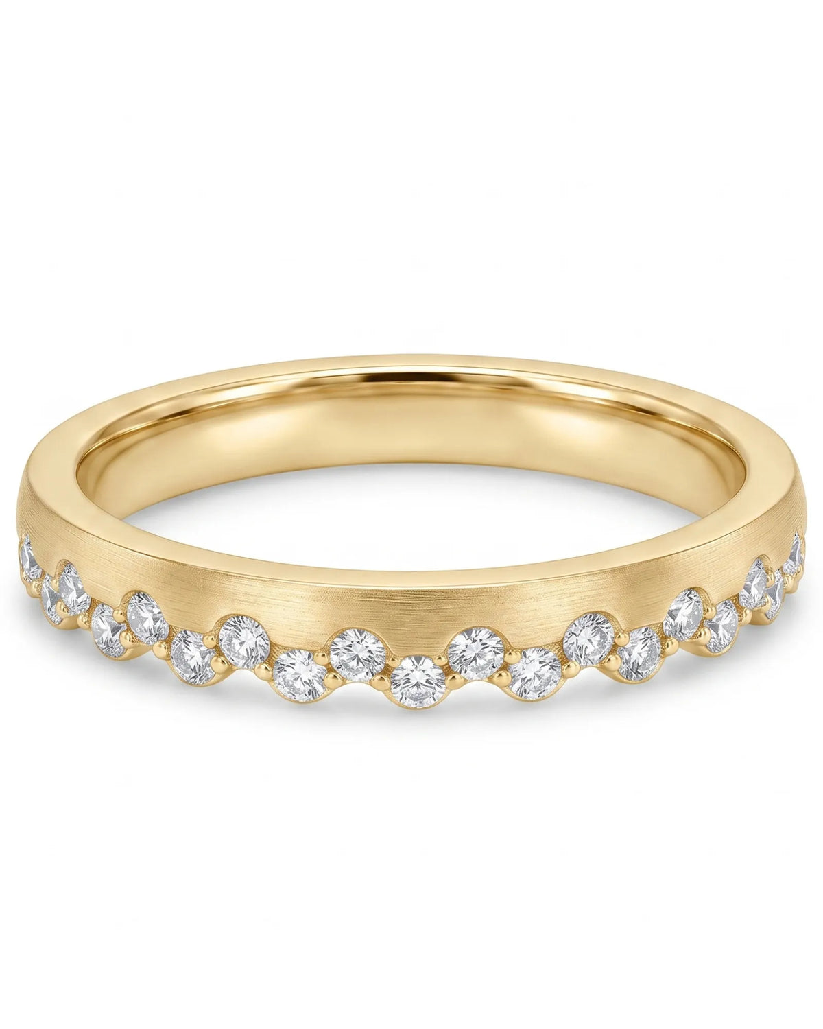 Princess Tiara Diamond Eternity Wedding Band