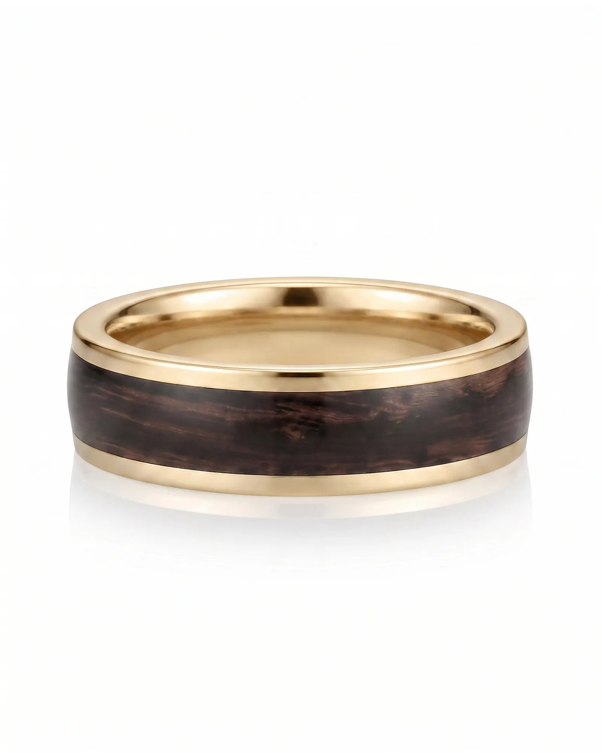 Enamel Ring with Wood Inspired Design