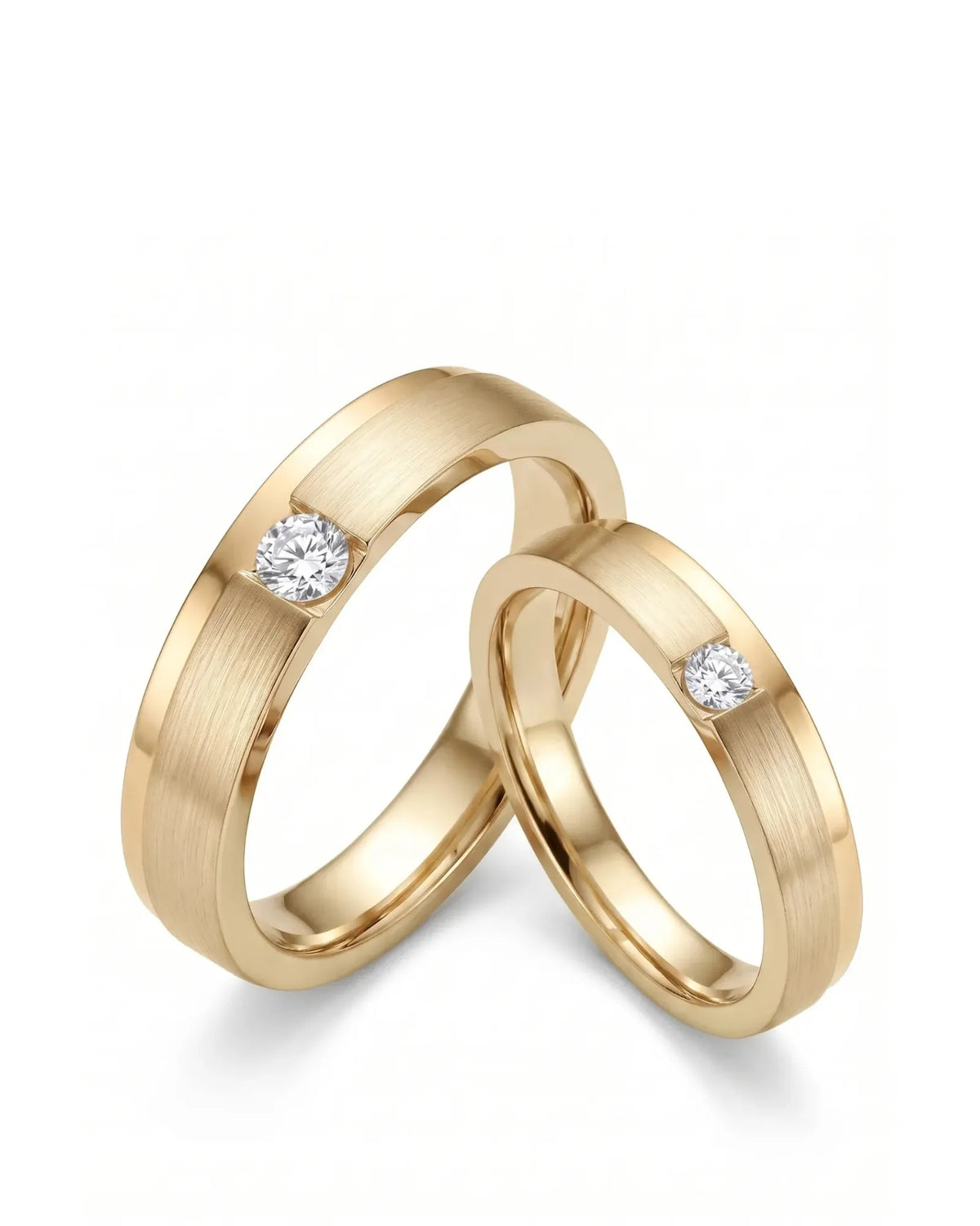 Destiny Match Wedding Band in Two Tone | His & Hers