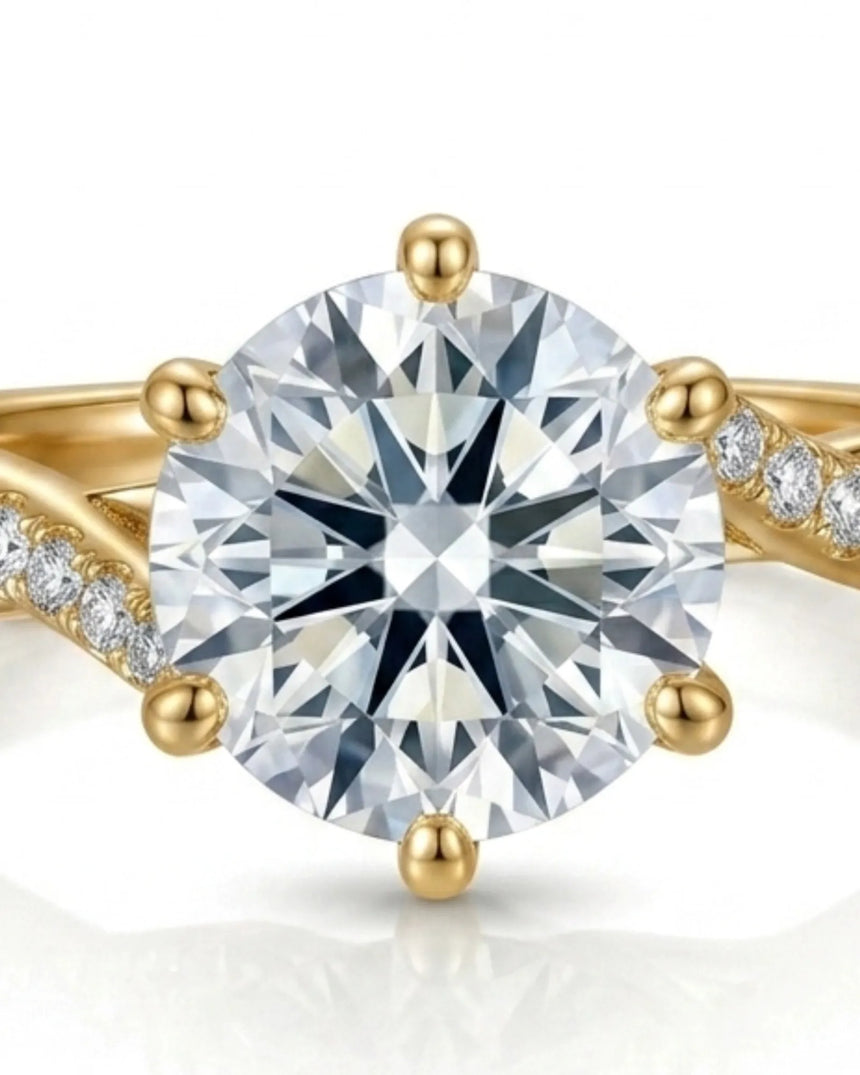 Amira - White Radiance Natural Diamond Ring