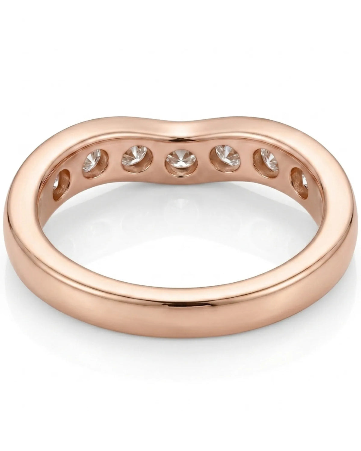 Yellow Gold Wedding Band with Diamonds