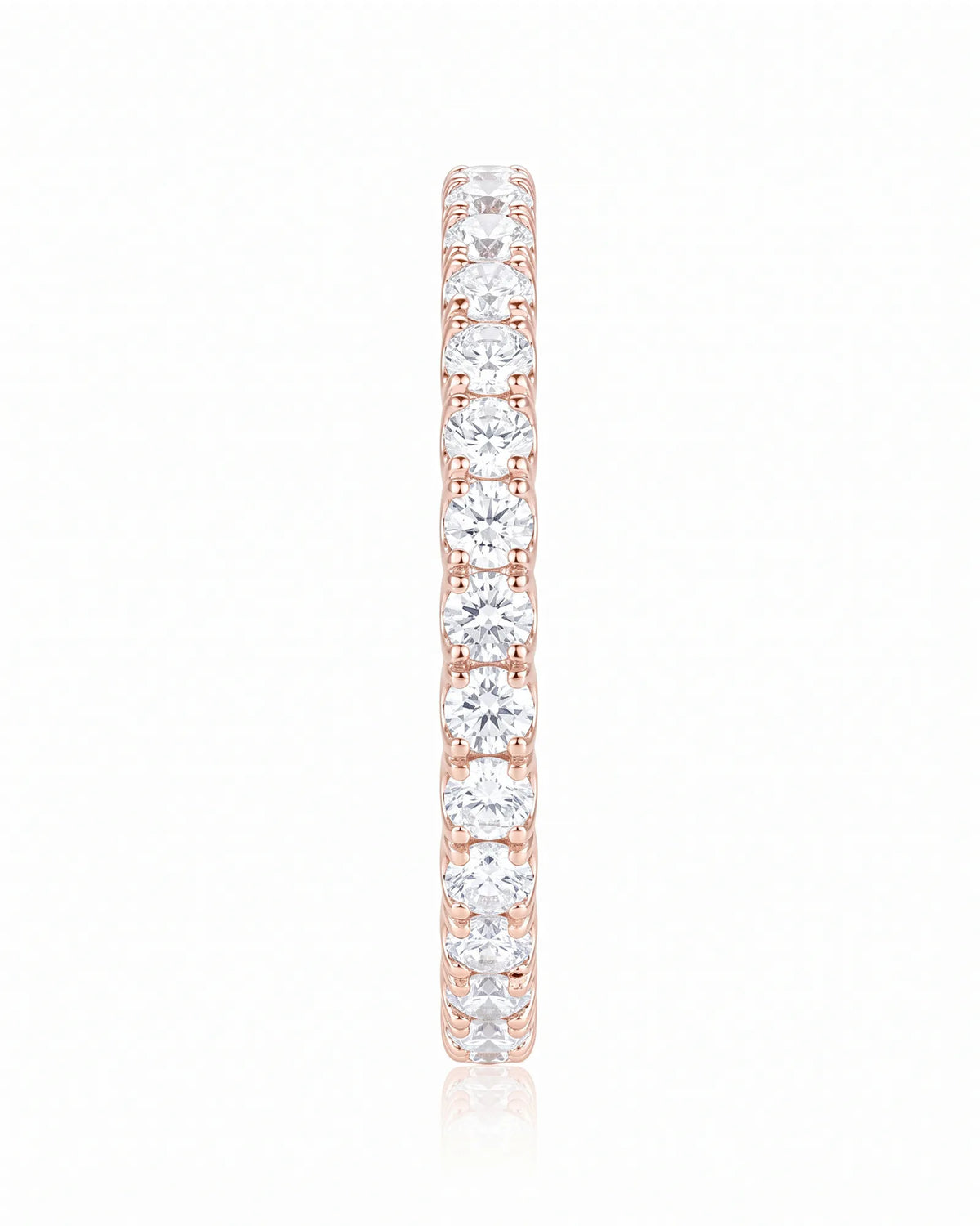 2mm Diamond Wedding Band in Yellow Gold