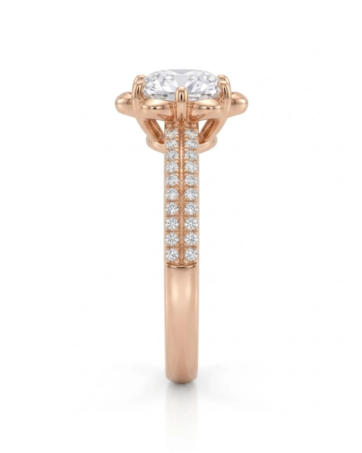 LAURE • Cushion Moissanite Yellow Ring