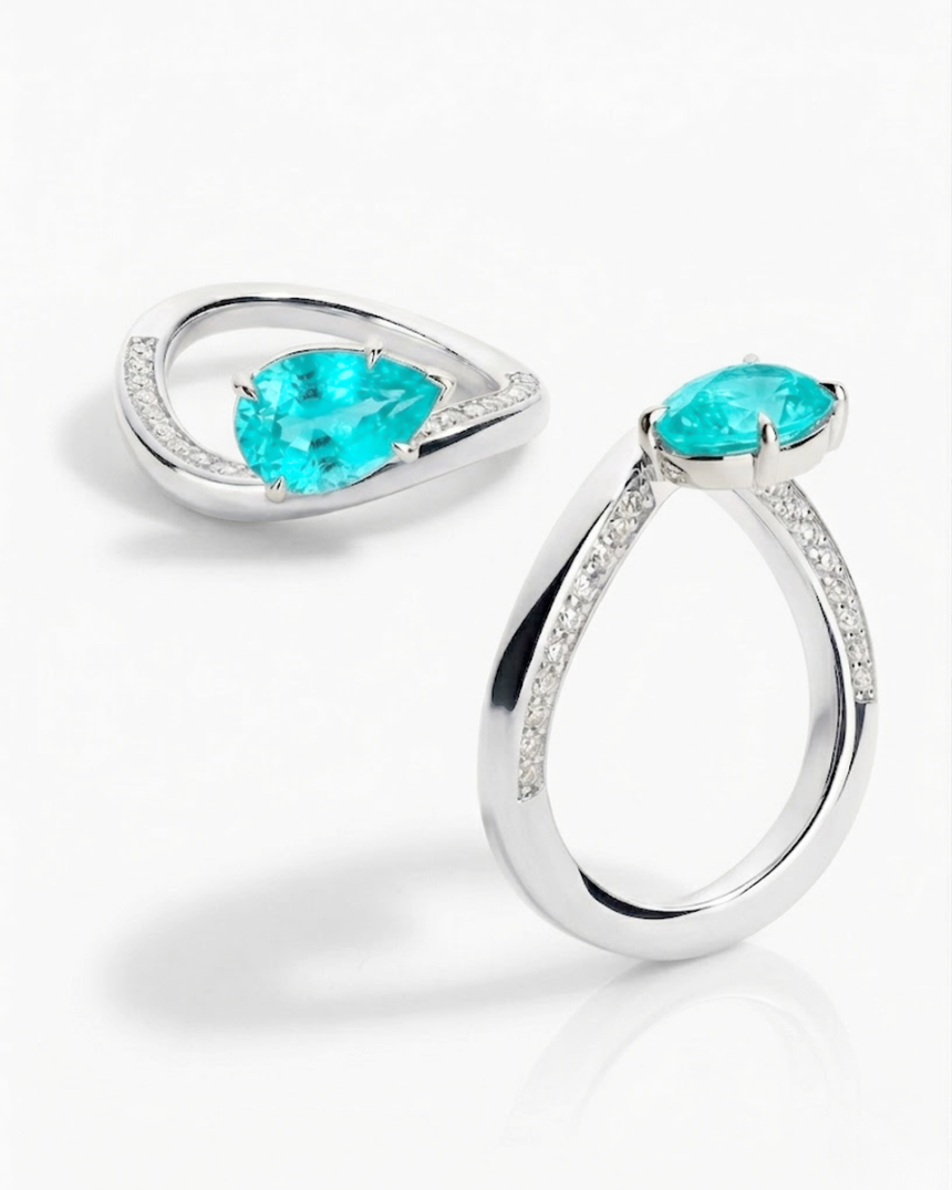 Jeff Schackman — Paraiba Engagement Ring (Custom Build) Comparison & Details Below