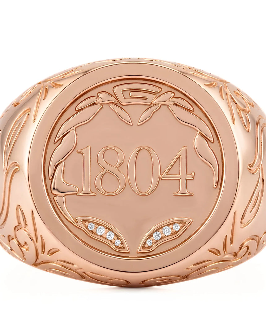 Heritage Crest Signet Ring | 1804 - ZOE