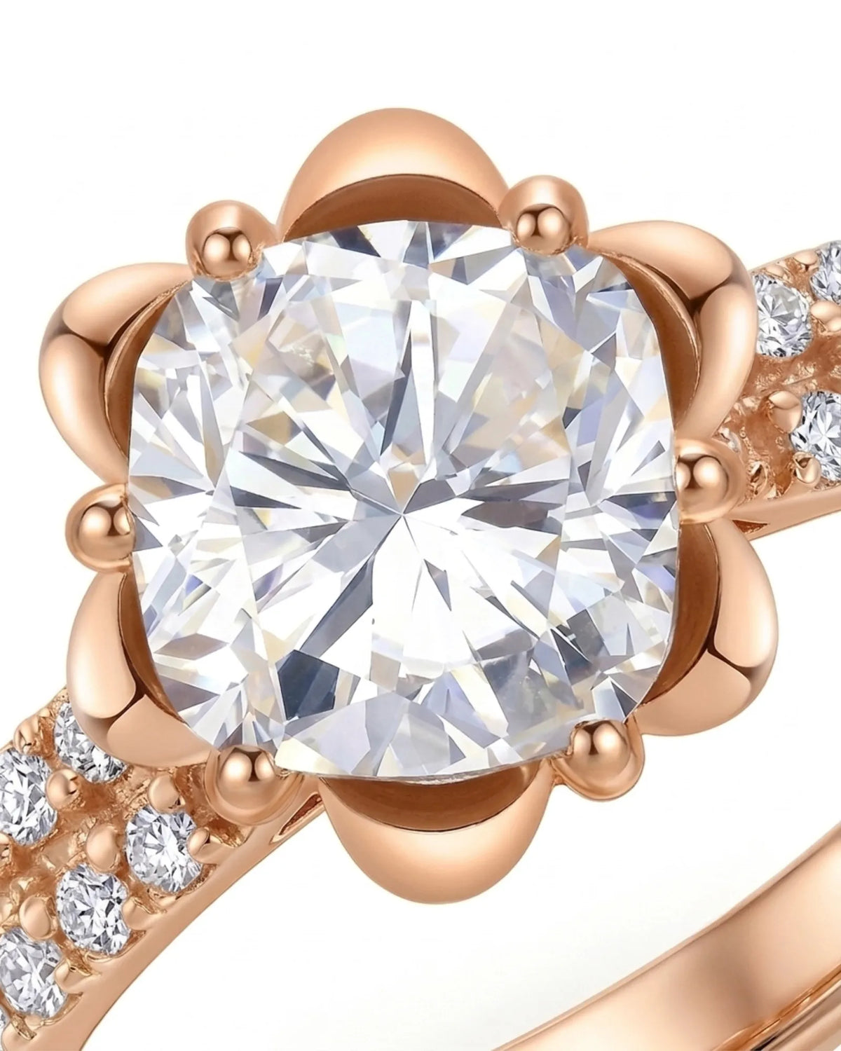 LAURE • Cushion Moissanite Yellow Ring